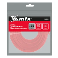 Леска для триммера звезда 2,0 мм х 15 м MTX