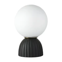 Лампа настольная texture moon, D20х29 см, черная