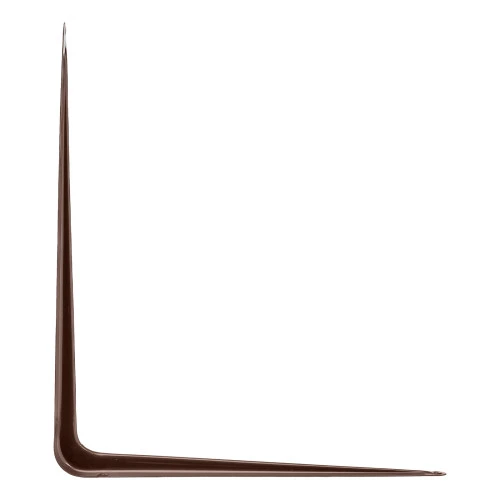 Кронштейн угловой с ребром, 400 х 450 мм, коричневый Сибртех