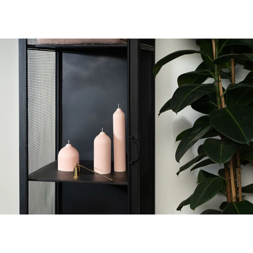 Свеча декоративная бежево-розового цвета из коллекции edge, 25,5 см