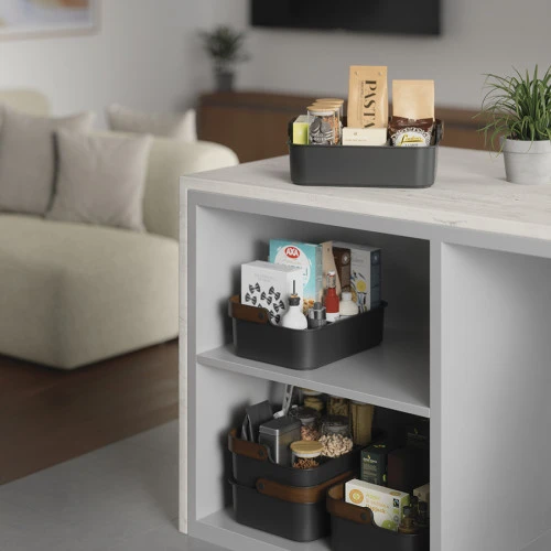 Органайзер bellwood, 37х27 см, черный/орех