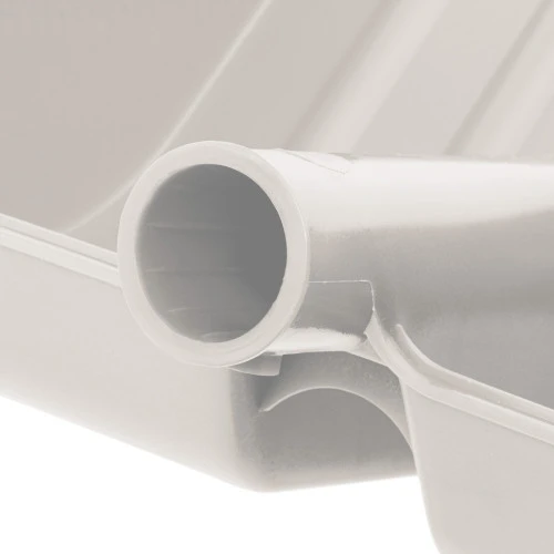 Лопата для уборки снега пластиковая, белая, 420 х 425 мм, без черенка, Сибртех