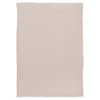 Набор из двух вафельных полотенец изо льна цвета пыльной розы из коллекции essential, 50х70 см