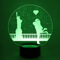 3D светильник  Влюбленные в Нью-Йорке
