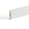 2К Напольный плинтус МДФ Stella 70E 2000х70х16 Белый (7шт в упак)