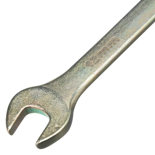 Ключ комбинированный, 12 мм, желтый цинк Сибртех