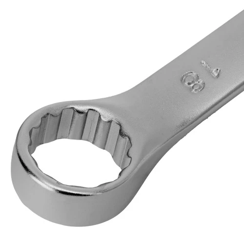 Ключ комбинированный, 18 мм, CrV, матовый хром Stels