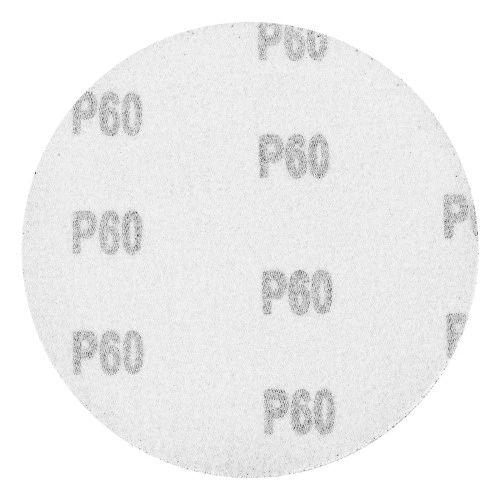 Круг абразивный на ворсовой подложке под "липучку", P 60, 125 мм, 10 шт Matrix