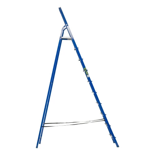 Стремянка, 10 ступеней, стальной профиль, алюминиевые ступени Сибртех