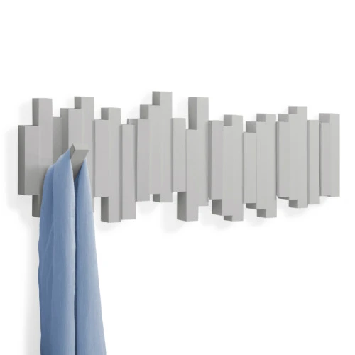 Вешалка настенная sticks, 49,3 см, серая, 5 крючков
