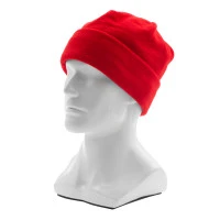 Шапка с отворотом из флиса для взрослых, размер 58-59, красная Сибртех