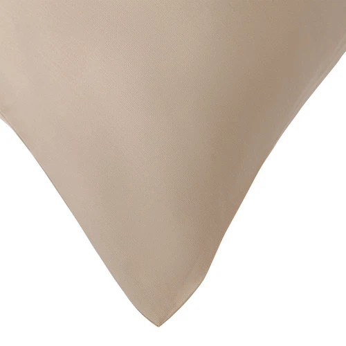 Набор из двух наволочек из сатина светло-коричневого цвета из коллекции essential, 50х70 см