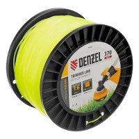 Леска для триммера квадрат 1,6мм х 370м, на DIN катушке FLEX CORD Denzel