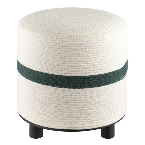Пуф andrin, светло-бежевый/зеленый