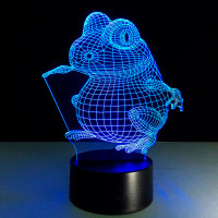 Ночной 3d светильник Лягушка