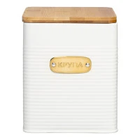 Банка для хранения крупы irmel, 3,2 л, молочная