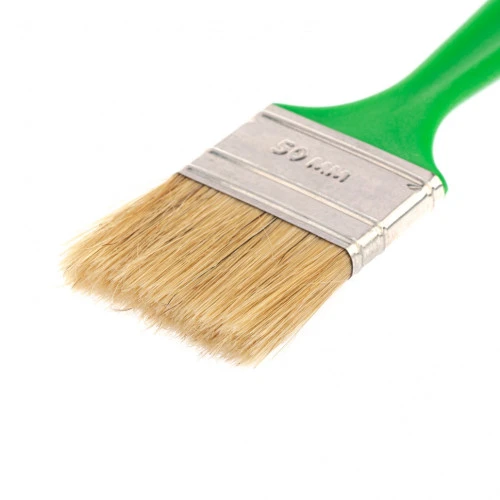 Кисть флейцевая "Эксперт", 50 x 8, натуральная щетина, пластиковая ручка Сибртех