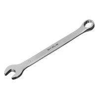 Ключ комбинированный, 9 мм, CrV, матовый хром Stels