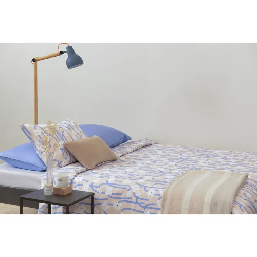 Набор из двух наволочек сиреневого цвета с принтом Полярный цветок из коллекции scandinavian touch, 70х70 см