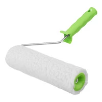 Валик с натуральным мехом, с ручкой, 250 мм, ворс 12 мм, D 48 мм, D ручки 6 мм, Сибртех