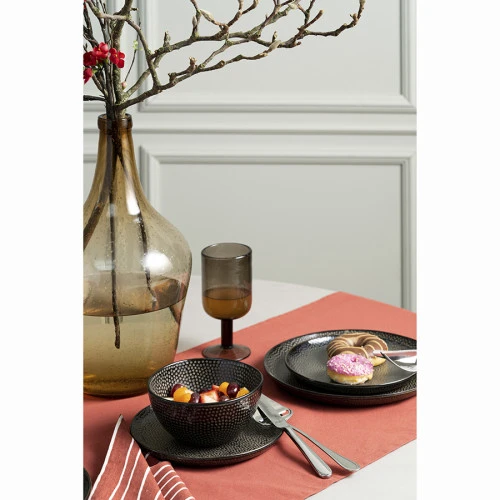 Набор тарелок dots, D21 см, черные, 2 шт.