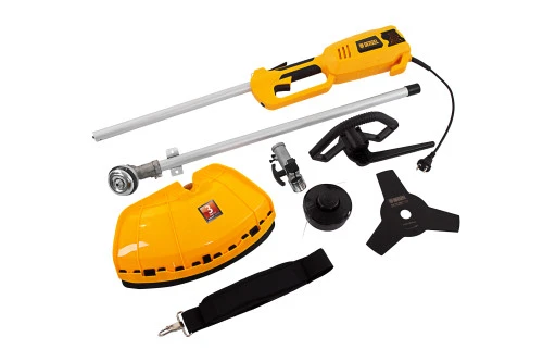 Триммер электрический TE-1220, 1200 Вт, 380 мм, катушка, диск, разборная штанга Denzel