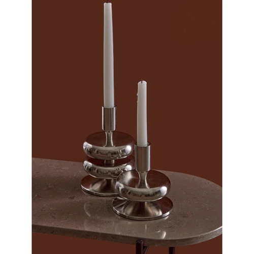 Подсвечник stone, 13 см, серебристый