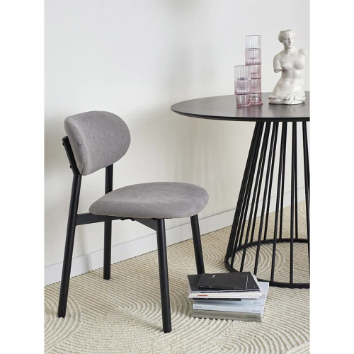 Стул round, рогожка, дымчато-серый