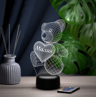3D светильник  Светильник "Мишка с именем Малик"