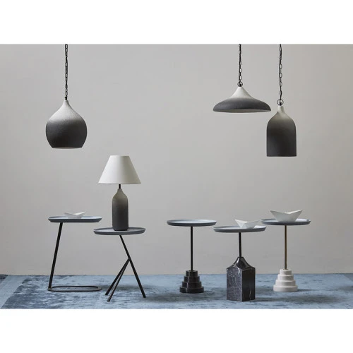 Светильник настольный sustainable collection, D30х55 см, черный/белый