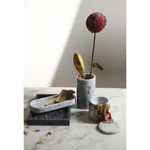 Органайзер для кухонных принадлежностей marm, D10х17 см, белый мрамор