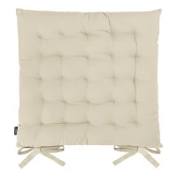 Подушка на стул из хлопка бежевого цвета из коллекции essential, 40х40 см