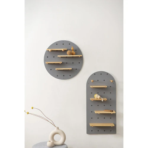 Пегборд shely, 38х80 см, светло-серый