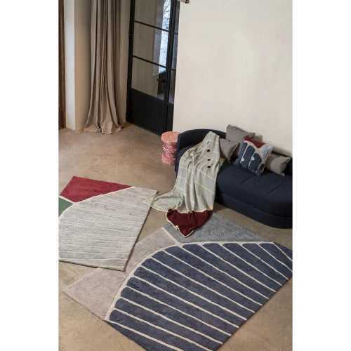 Ковер из хлопка с рисунком tea plantation из коллекции terra, 120х180 см