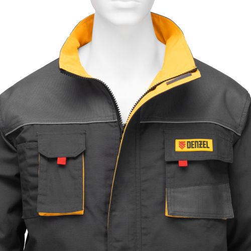 Куртка профессиональная рабочая, 65% полиэстер 35% хлопок, XXXL Denzel