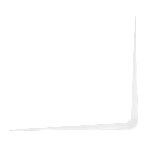 Кронштейн угловой с ребром, 400 х 450 мм, белый Сибртех