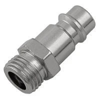 Ниппель универсальный быстросъемный ("папа") 1/4, внешняя резьба, 2 шт, Stels