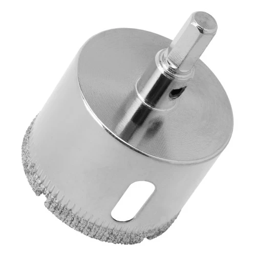 Сверло по керамической плитке и стеклу, 40 х 55 мм, шестигранный хвостовик, с центрующим сверлом Сибртех