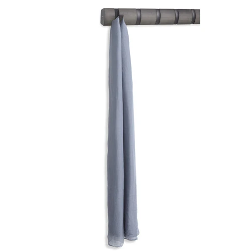 Вешалка настенная flip, 84,5 см, серая/олово, 8 крючков