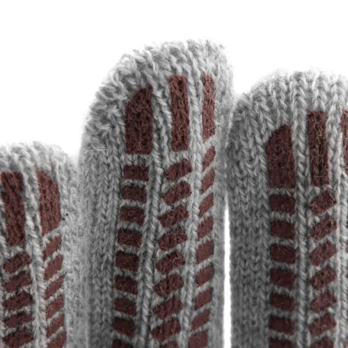 Перчатки трикотажные, акрил, ПВХ гель, "Протектор", серое мулине, оверлок Сибртех