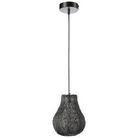 Светильник подвесной vinger, D27х35 см, черный