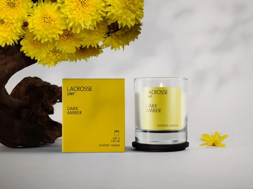 Свеча ароматическая lacrosse, dark amber, 40 ч