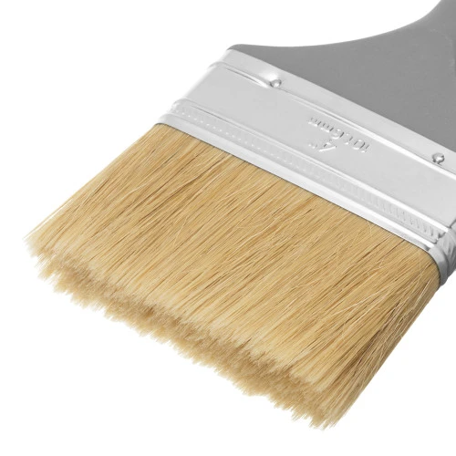 Кисть плоская "Евро" 4", натуральная щетина, пластмассовая ручка MTX