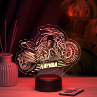 3D светильник  Светильник "Байк с именем Кирилл"