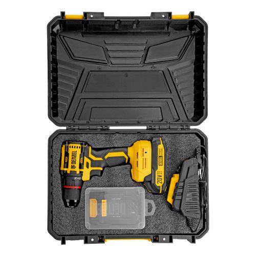 Дрель-шуруповерт аккумуляторная бесщет. CDH-BL-20, Li-Ion, 20 В// Denzel