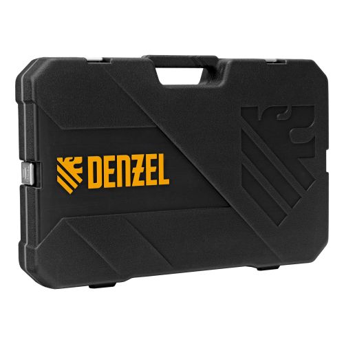 Набор инструментов, 1/2", 1/4", 3/8", CrV, S2, пластиковый кейс, 144 предмета Denzel