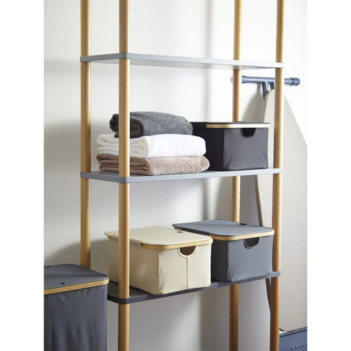 Корзина для белья neat low, 40x33x20 см, черная