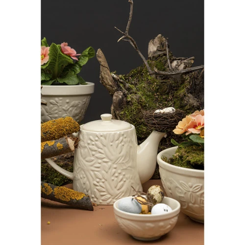 Чайник заварочный birds of paradise, 1 л, кремовый