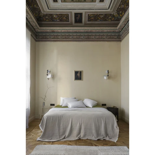 Комплект постельного белья из сатина из коллекции meditation, olive, 150х200 см