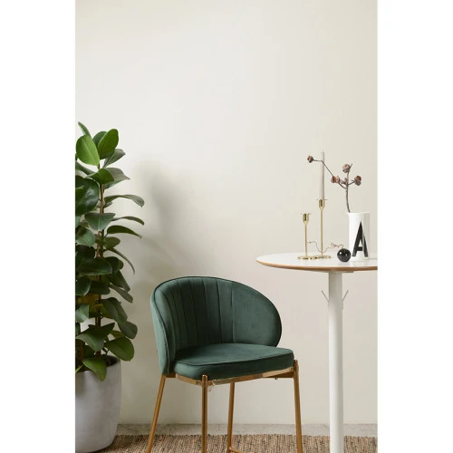 Стул барный coral, велюр, темно-зеленый